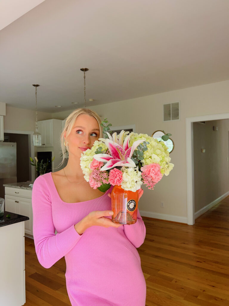 wine bottle bouquet ideas for mother's day